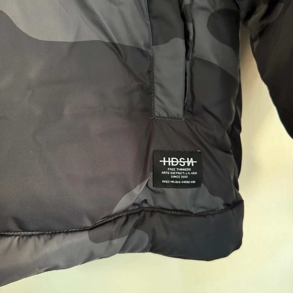 Hudson Men's Vintage Inspired Puffer Trucker Jacket